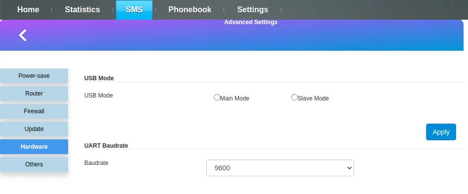 Hidden menu &ldquo;USB&rdquo;